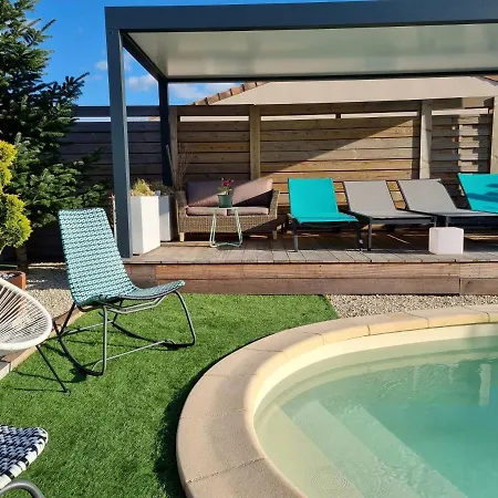 Bleunuit - Location Maison De Vacances Avec Piscine Privée Сasa de vacaciones *